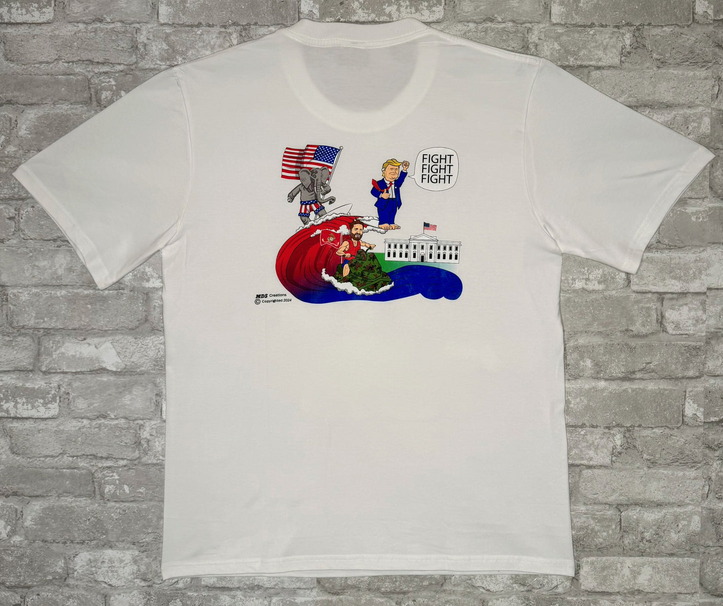America 1st Trump Red Wave Fight Fight Fight T-SHIRT